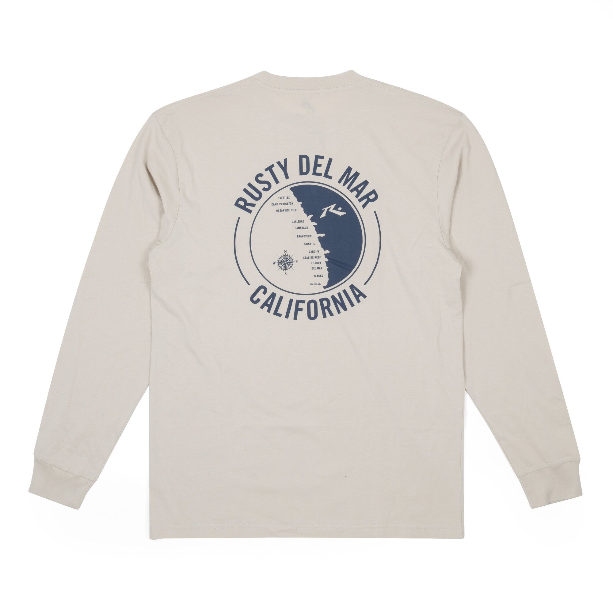 Surf Map Long Sleeve T-Shirt - Image 5