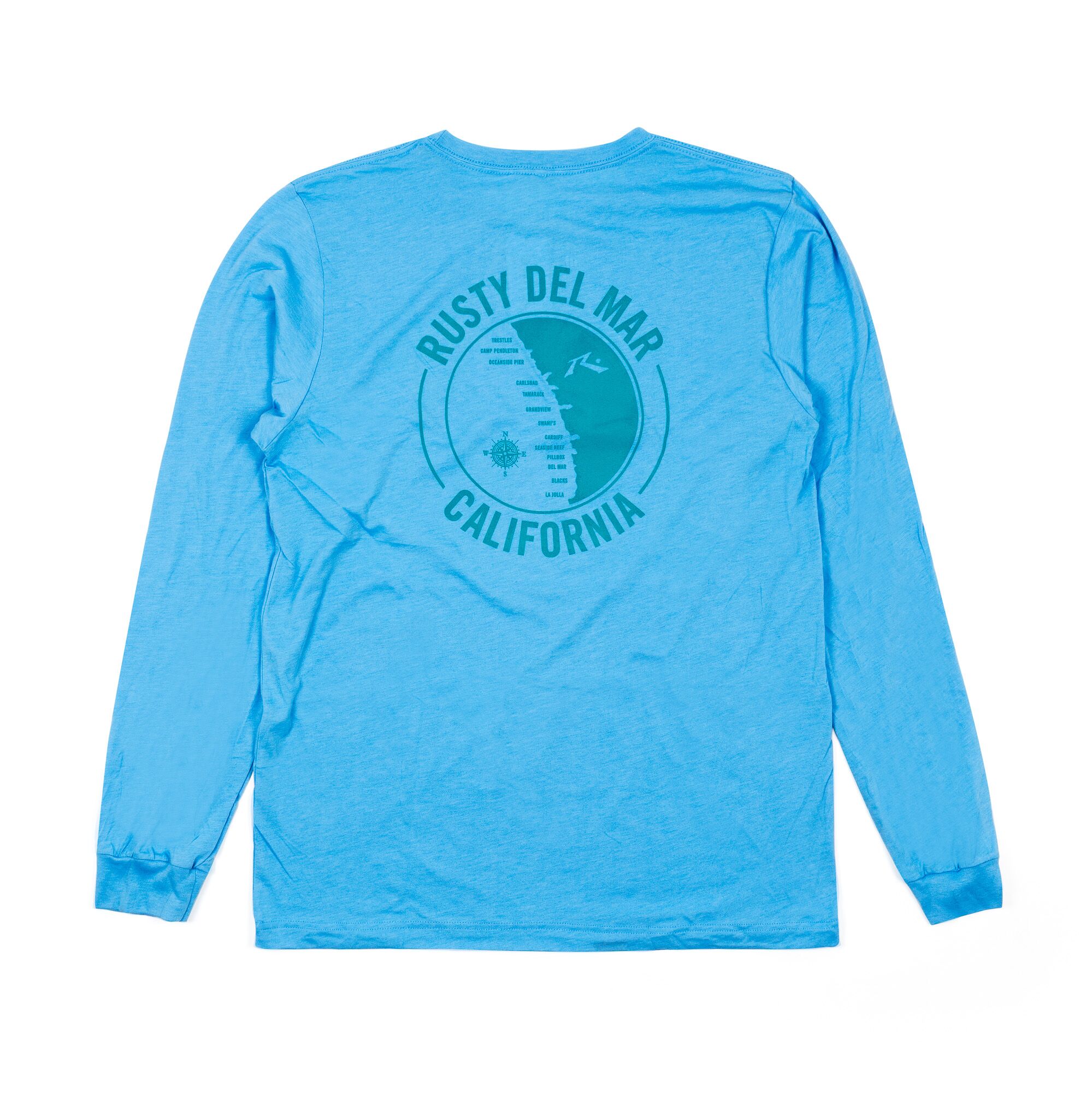 Surf Map Long Sleeve T-Shirt - Image 7